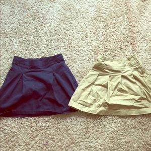 GIRLS khaki skirt, GIRLS navy blue skirt